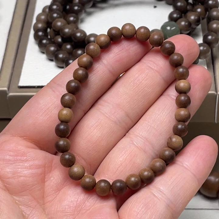 檀香木手串/手链迈索尔正区老山檀香0.6单圈黑肉