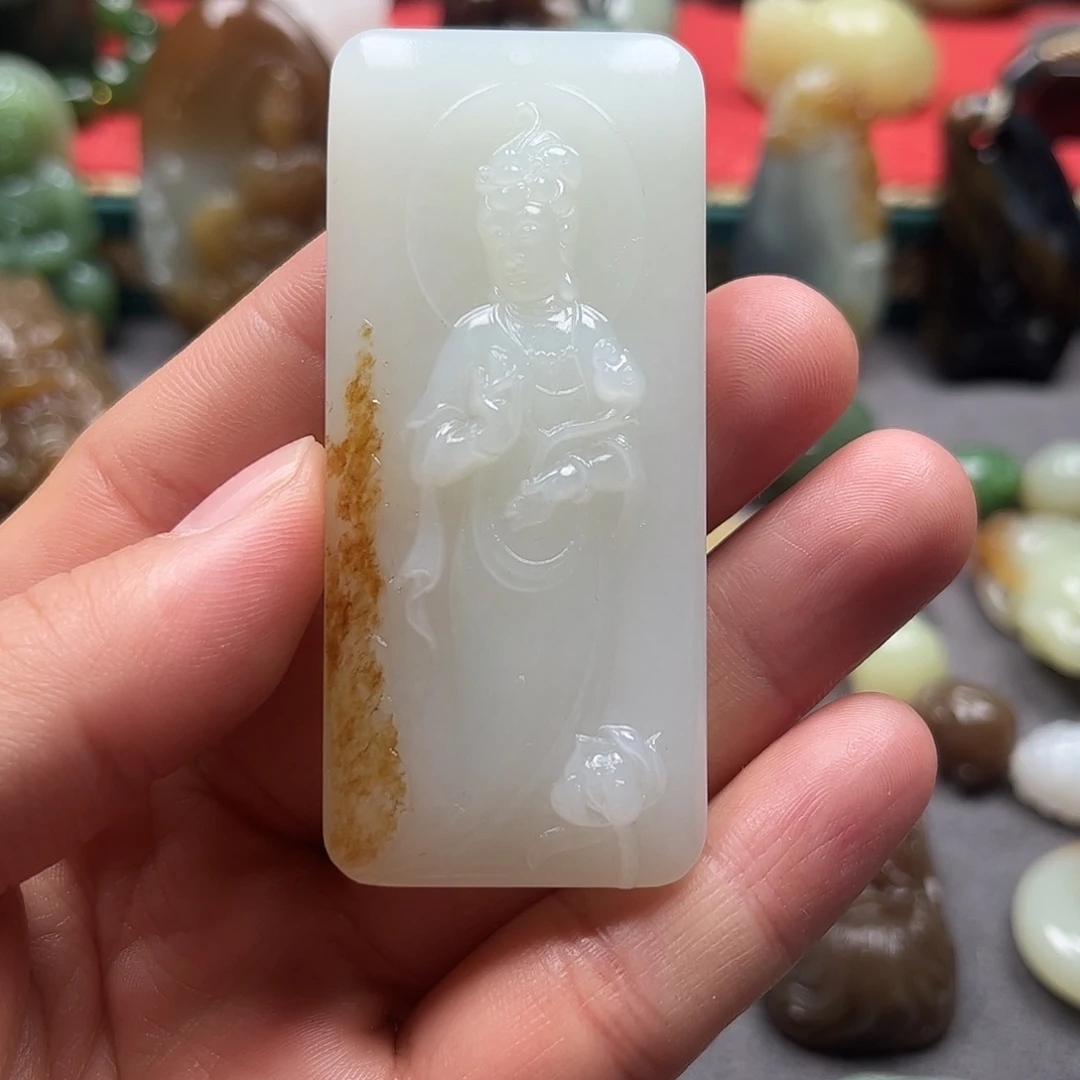 和田玉未镶嵌挂件