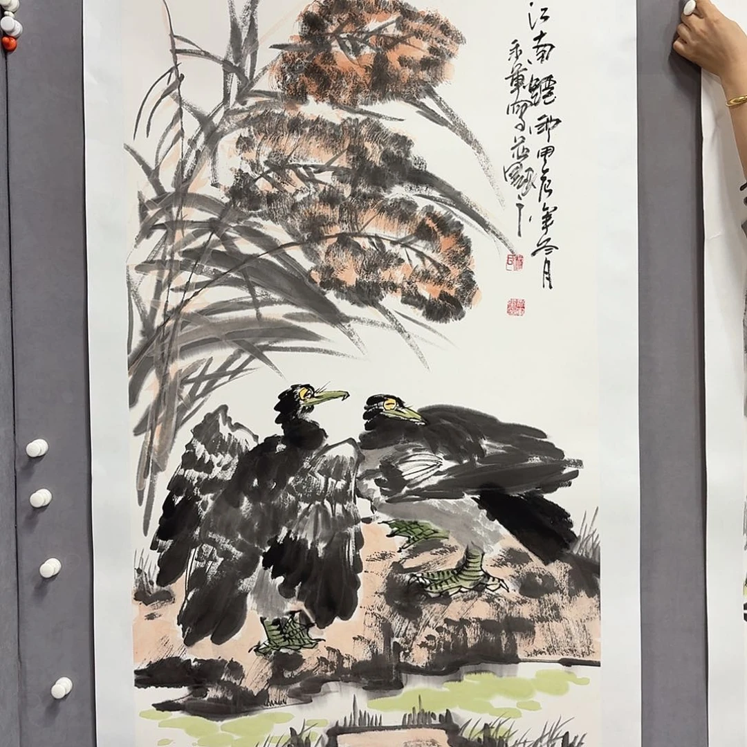 国画亲笔手绘放心去藏