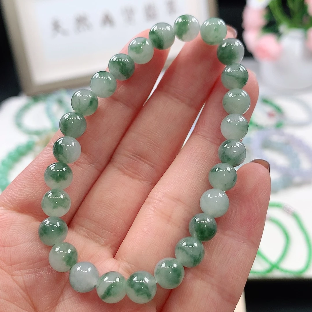 翡翠未镶嵌手链7mm