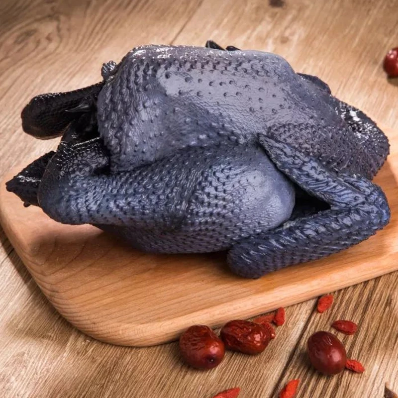活杀鲜冻净膛乌鸡1kg/只*2只