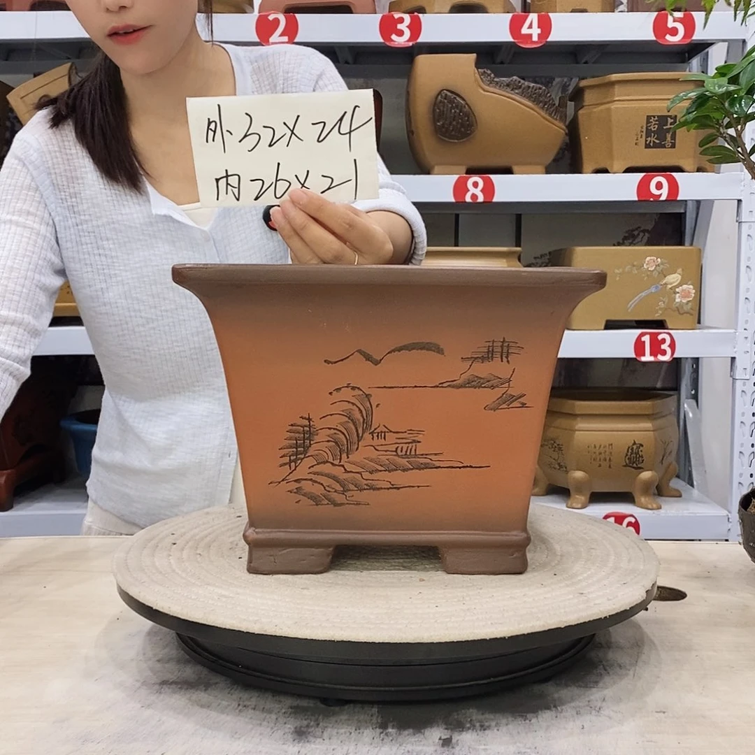 紫砂花盆紫砂花盆