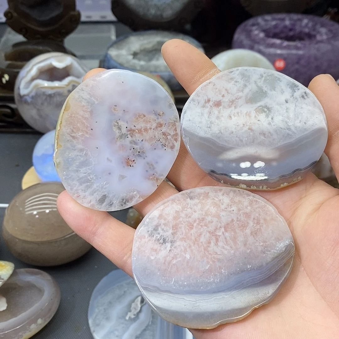 未镶嵌紫晶摆件玛瑙片