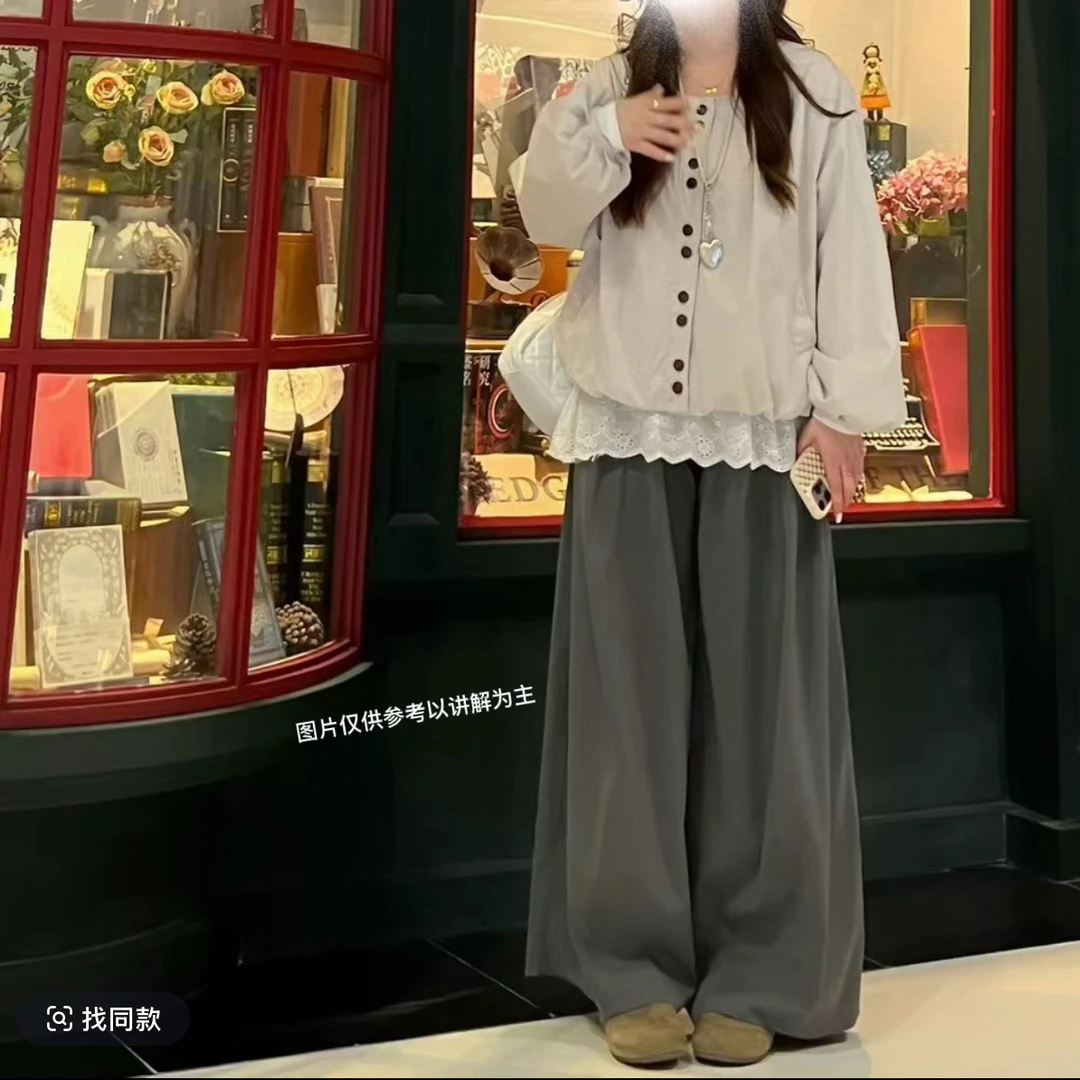 2025秋季新款大码女装韩系穿搭花苞外套+打底上衣