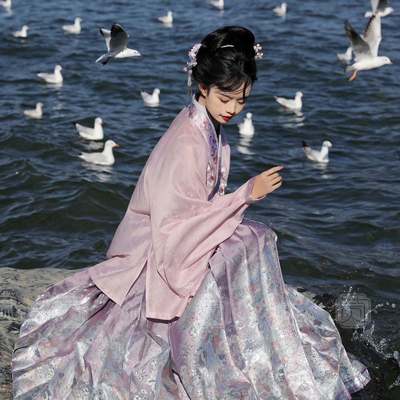 无贰集【春光作序】超仙对交穿马面裙明制国风日常汉服春夏款