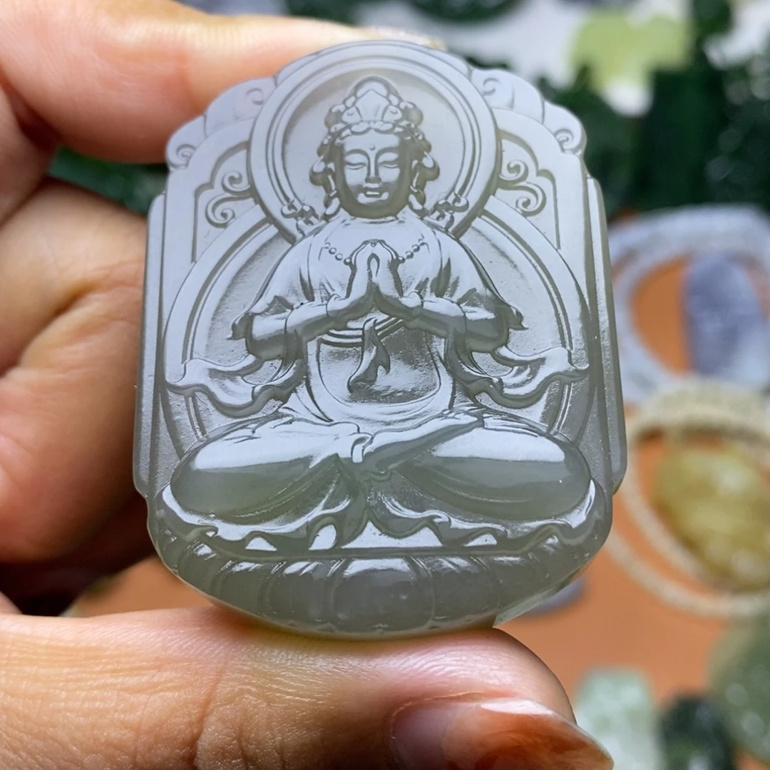 和田玉未镶嵌颈饰