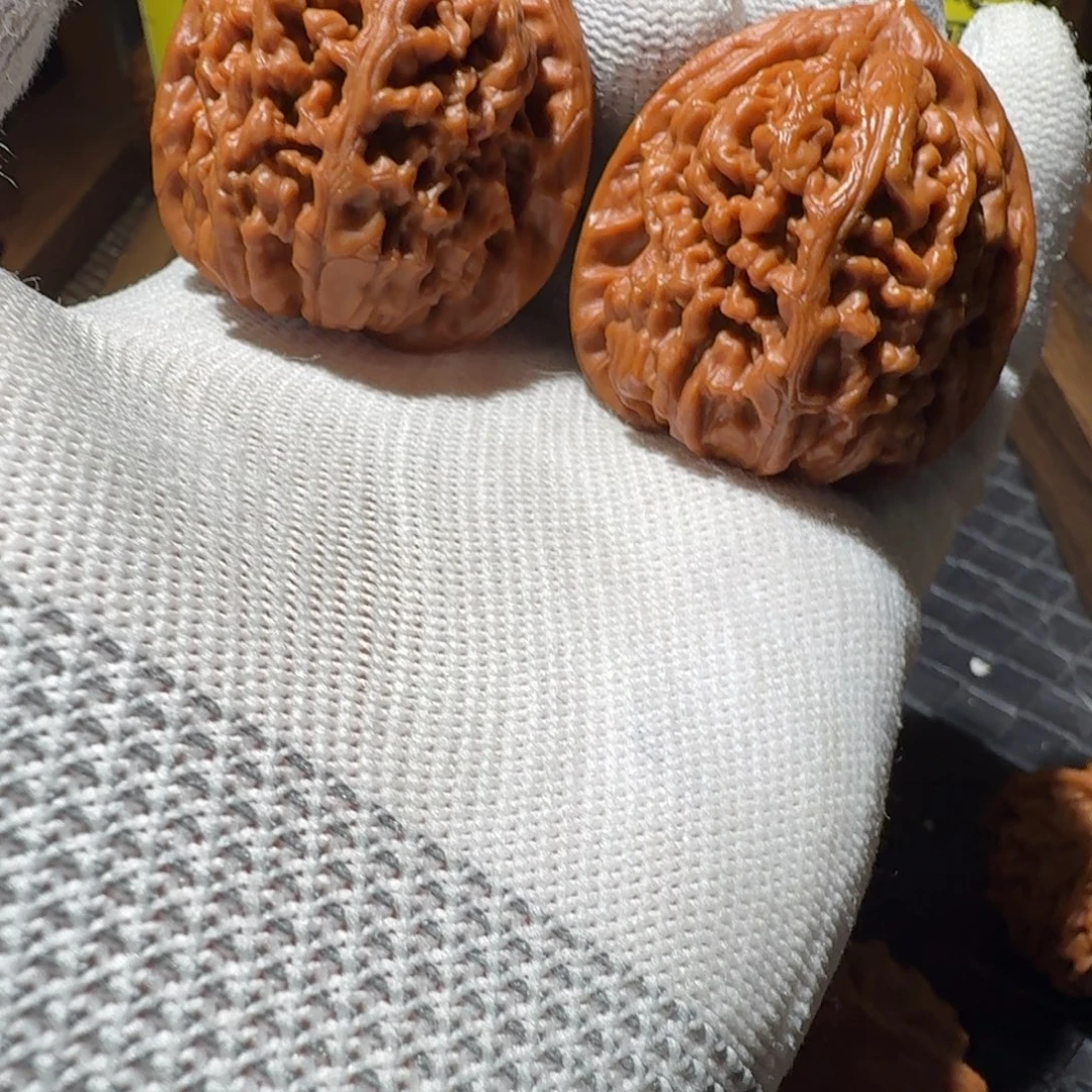 ✎***岁文玩核桃吊坠38全品正三角凤凰台