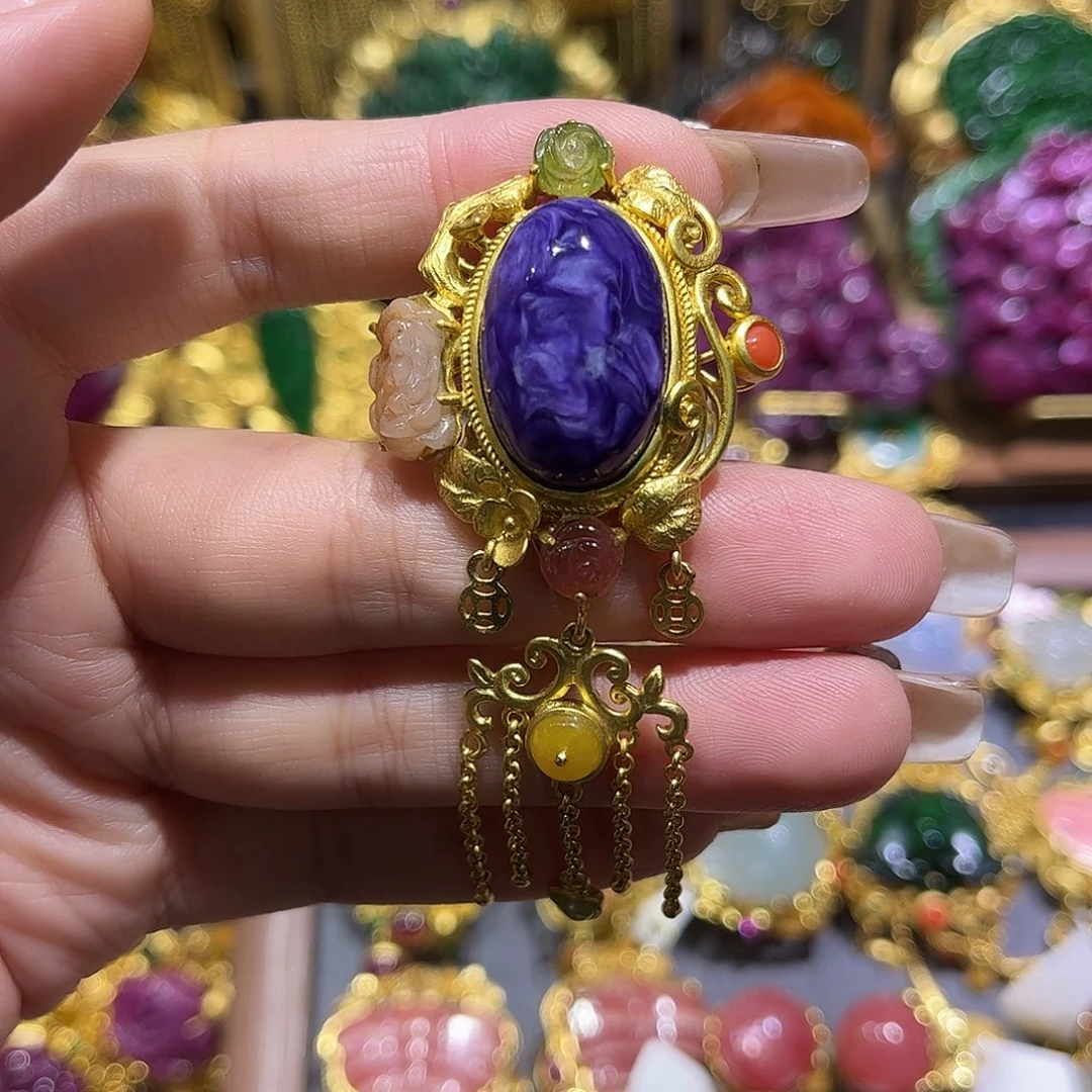 银S925镀金镶嵌戒指红宝石