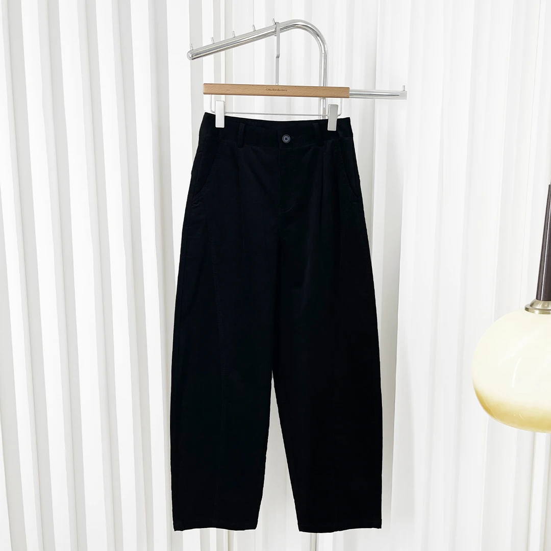 厂清捡漏|布鲁后扣袢链条装饰萝卜裤型灯芯绒长裤207