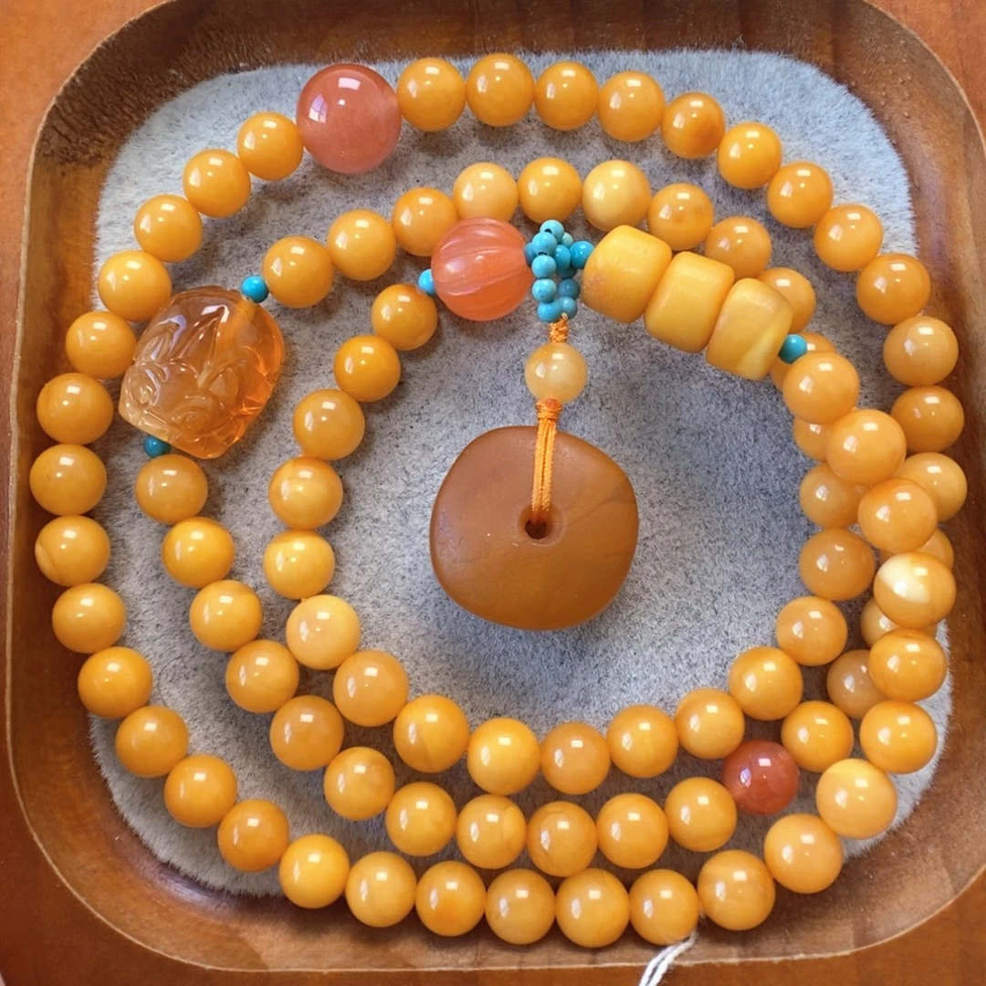 蜜蜡未镶嵌手串蜜蜡