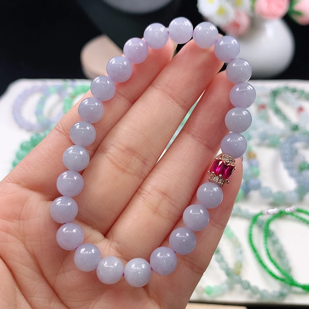 翡翠未镶嵌手链7.5mm