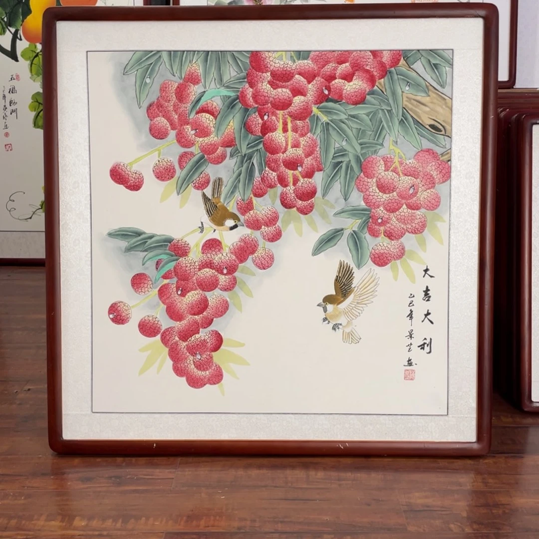 国画带框尺寸63*63厘米