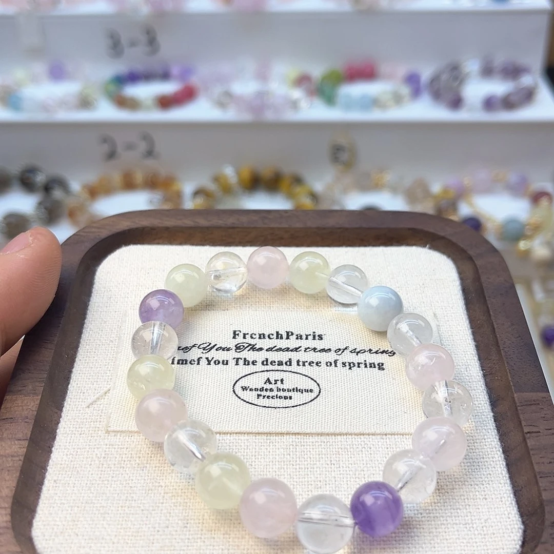 水晶手链未镶嵌马卡龙糖果手串