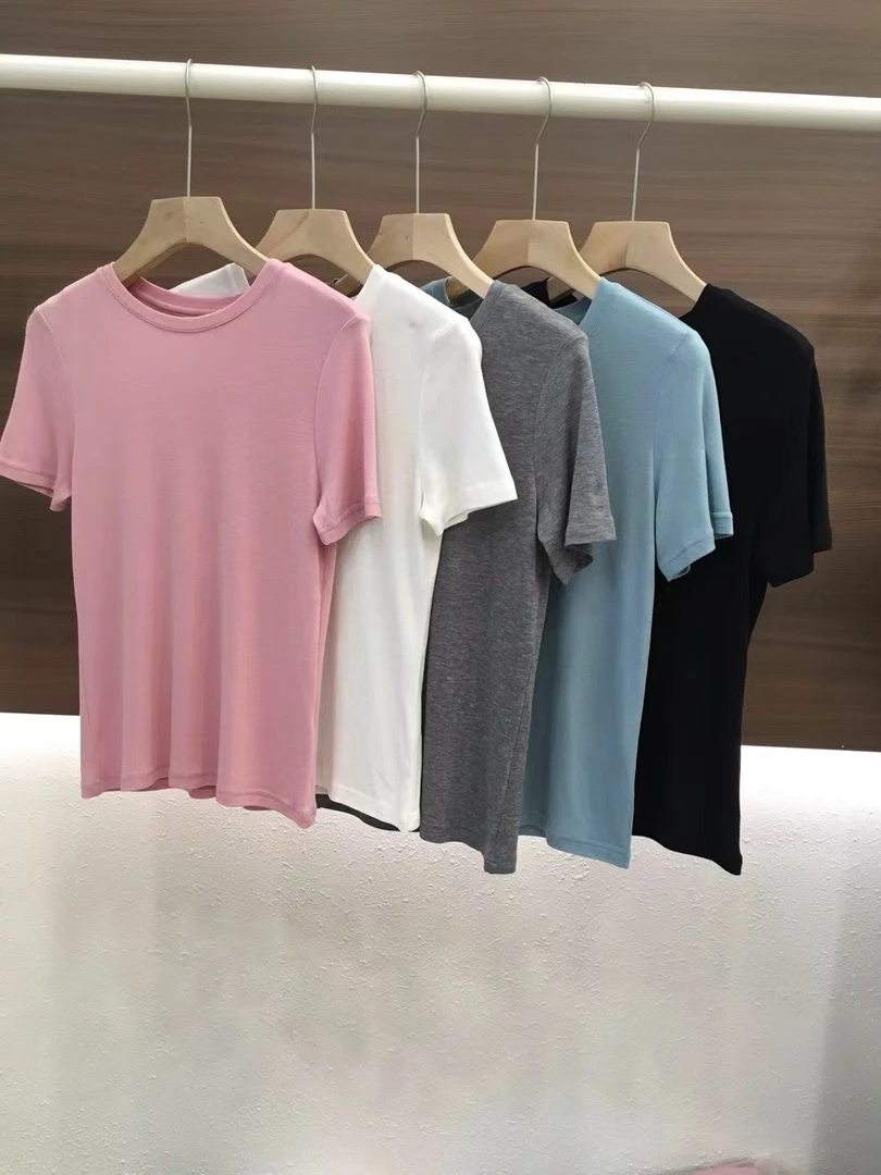 Coco “绵羊毛天丝”正肩显瘦百搭T恤