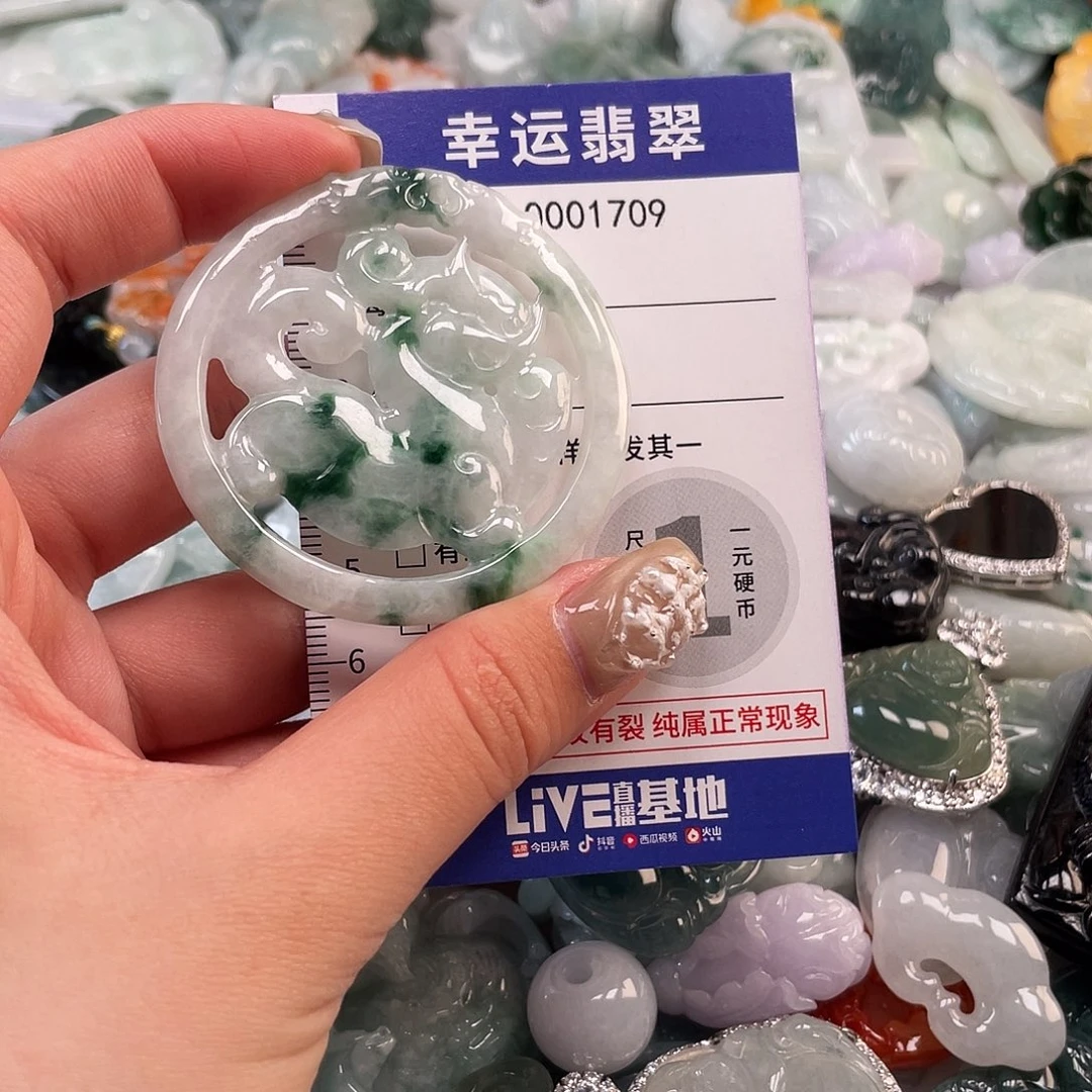 翡翠未镶嵌颈饰1709