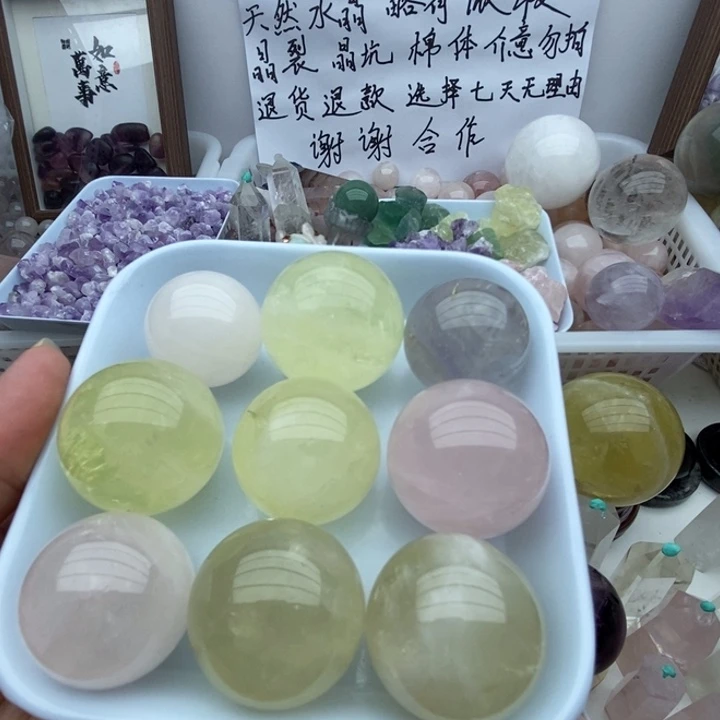 水晶珠宝半成品未镶嵌南***开211号