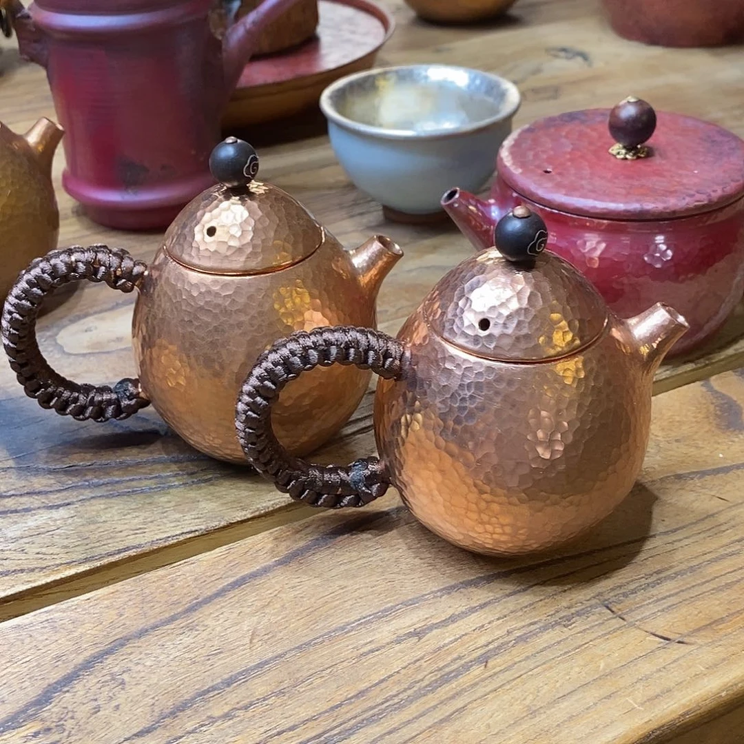 孔*师任和堂纯紫铜泡茶壶555699