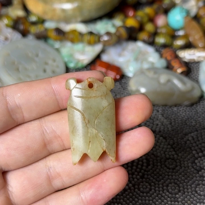 和田玉未镶嵌挂件11