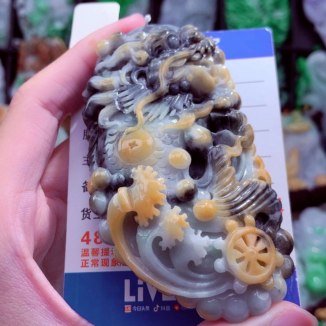翡翠未镶嵌颈饰天然