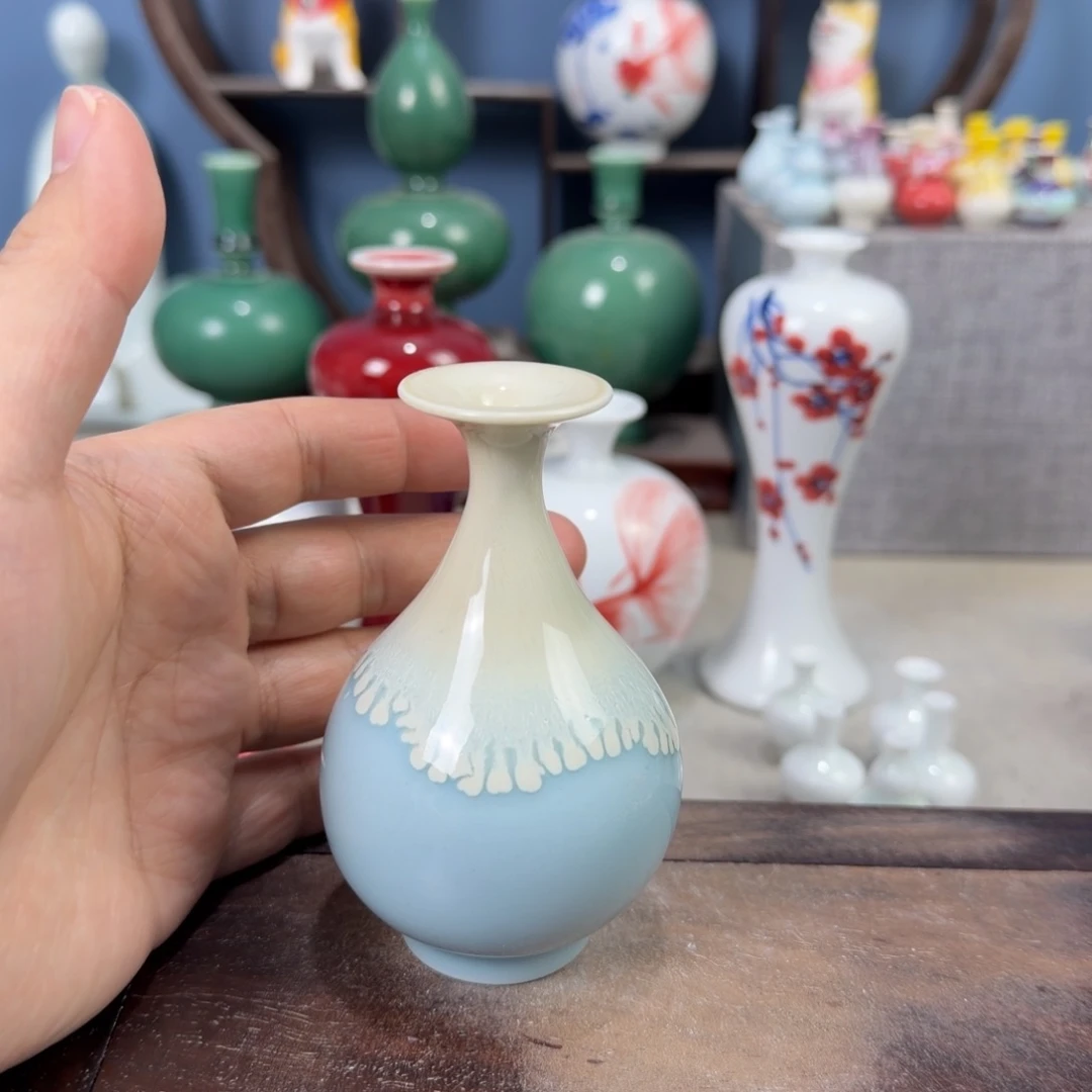 陶瓷手工小花器摆件