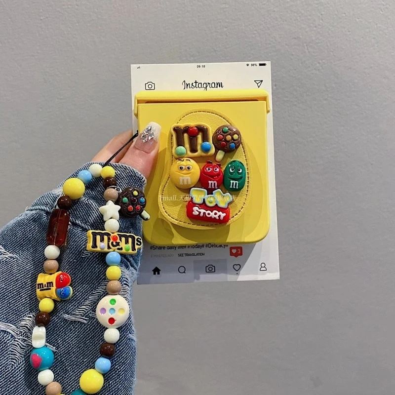 适用小米mixflip2手机壳折叠屏立体M豆皮质支架全包肤感女保护套