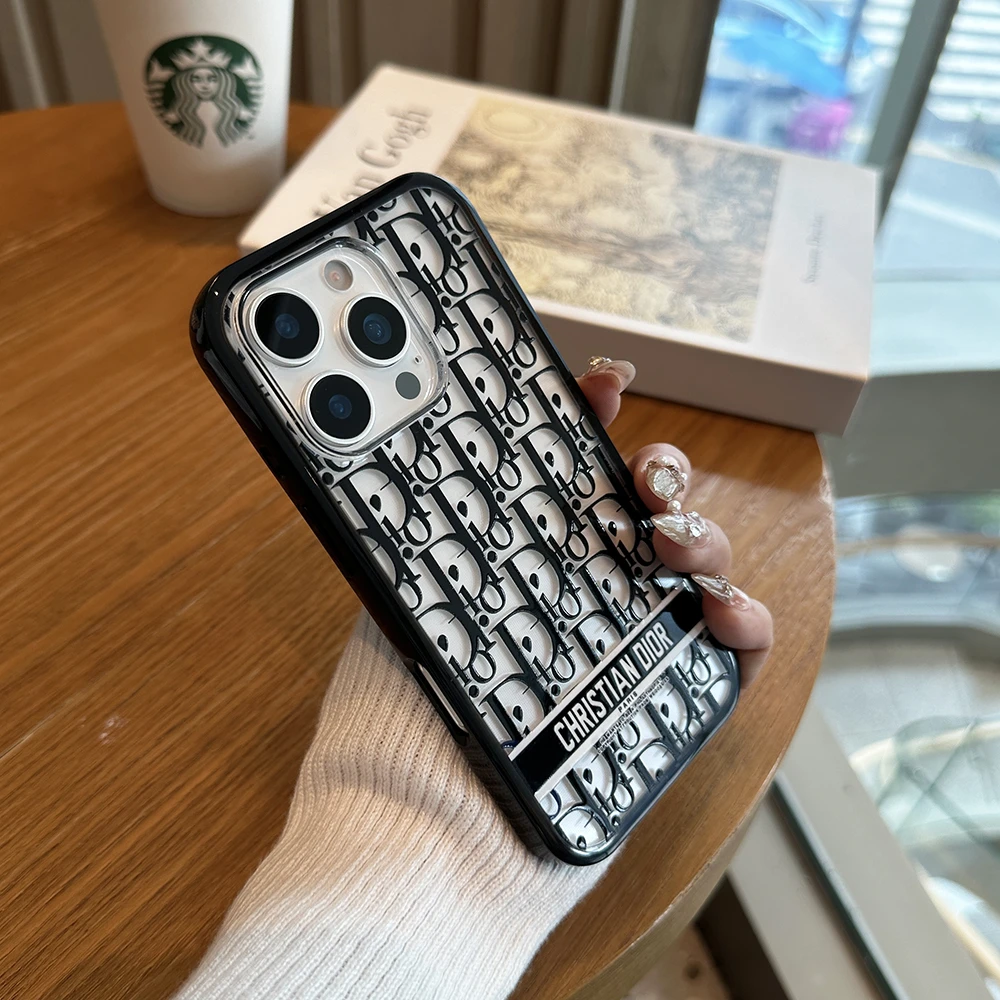 适用苹果16promax手机壳iphone15奢华新款D字母14高级感13防摔潮