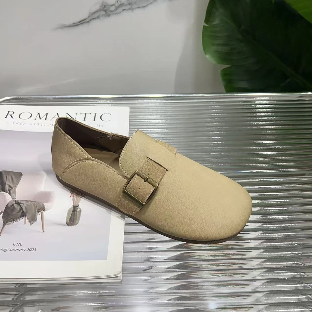 秋冬休闲款法式女新款百搭软底豆豆鞋单鞋9229-1