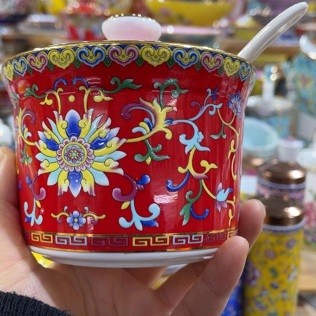 珐琅景德镇陶瓷瓷碗