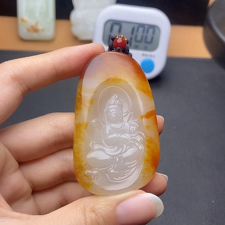 和田玉未镶嵌挂件问***舵N