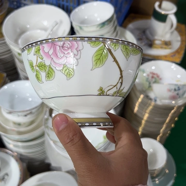 骨瓷琴瑟和鸣腕六个4.5寸