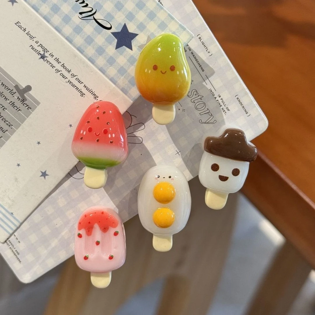 可爱创意水果冰淇淋发夹搞怪趣味雪糕少女刘海夹甜美iins风发卡