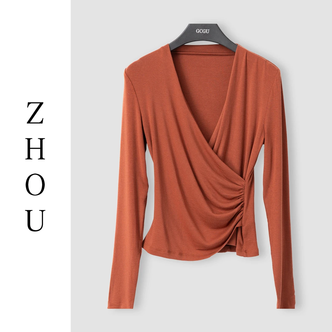 （周哥甄选）砖红上衣-24336