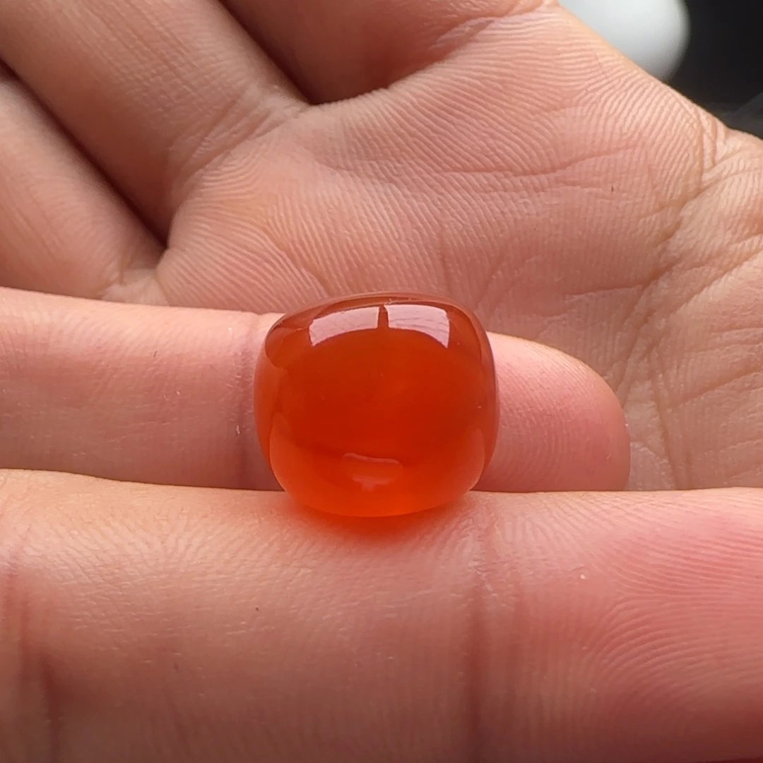 南红玛瑙老型12.8x11.4未镶嵌陌*人沙纹