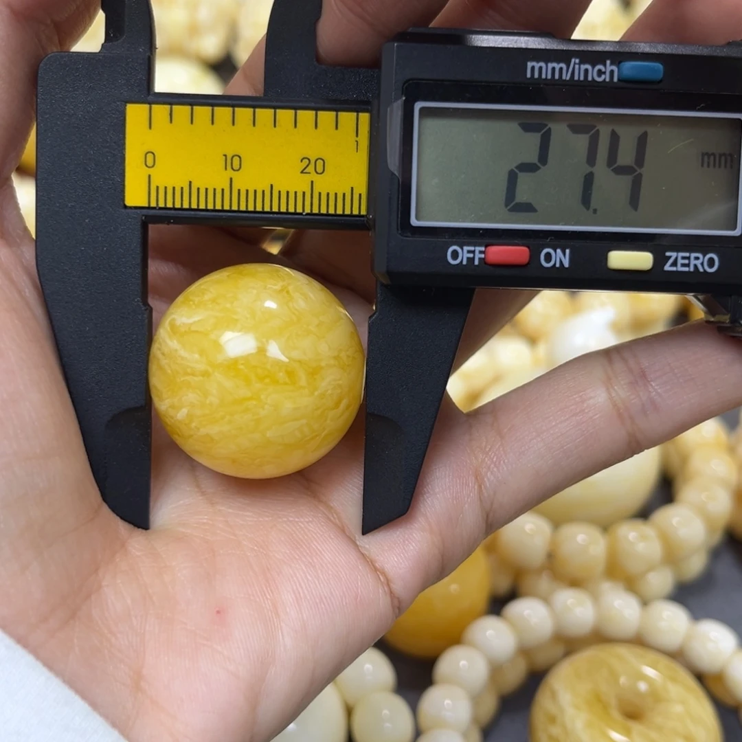 琥珀未镶嵌手串……