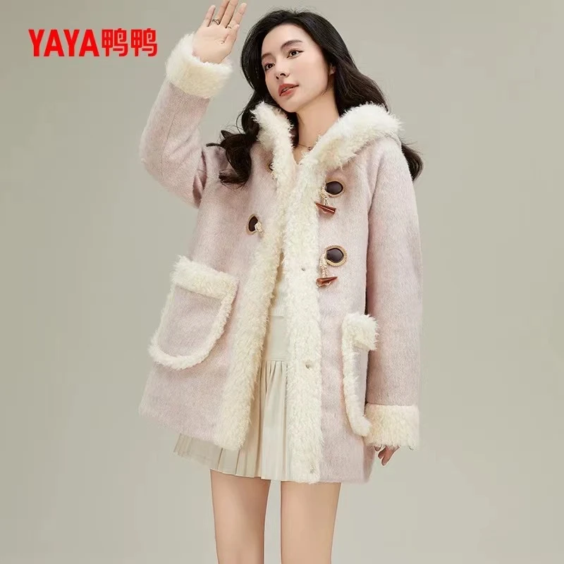 鸭鸭时尚休闲百搭气质女士保暖秋冬季羽绒服-LYX