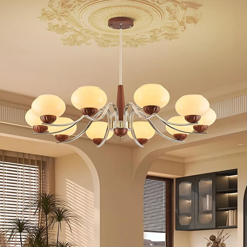 南洋风法式中古客厅吊灯卧室灯美式复古餐厅灯2025年新款中山