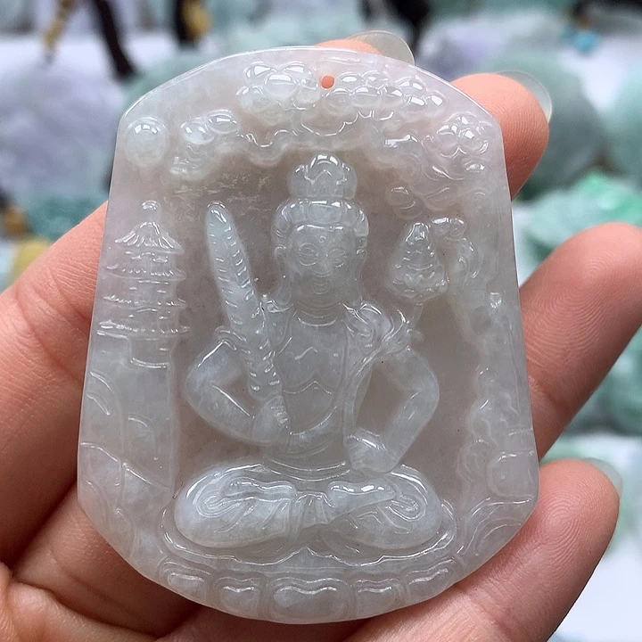 翡翠未镶嵌颈饰虚空藏福利