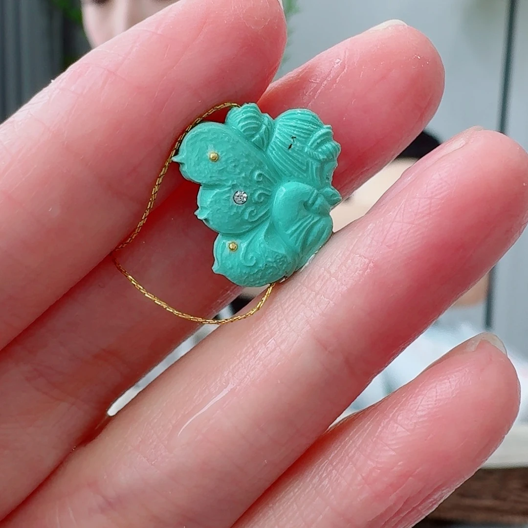 未镶嵌绿松石珠宝奇石