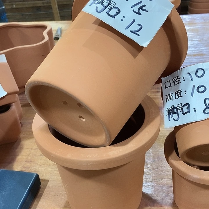 中藍花盆16×15-2