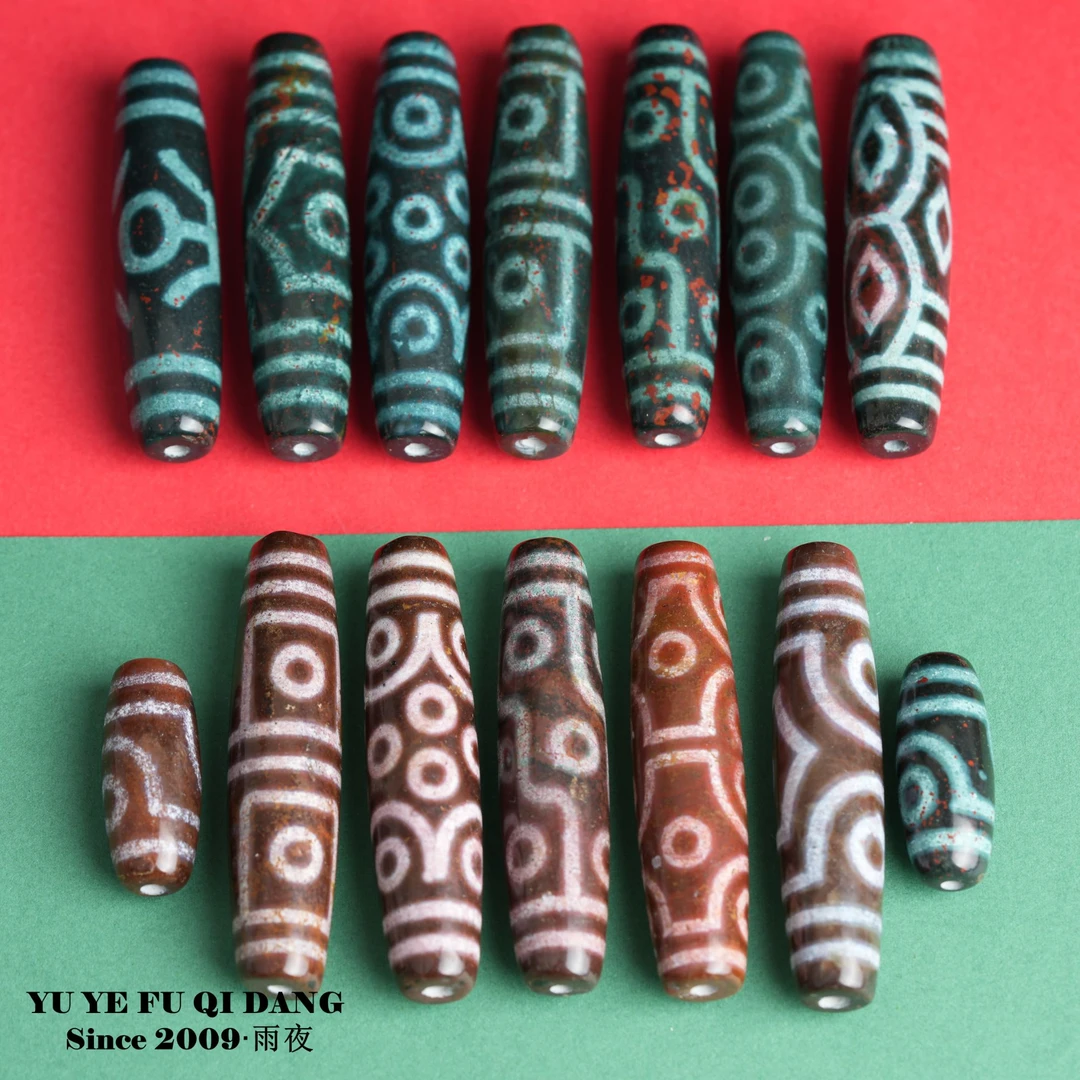 创始人九页岩天珠!满爆红砂雪域台工渗透喜马拉雅沉积岩玛瑙锁骨