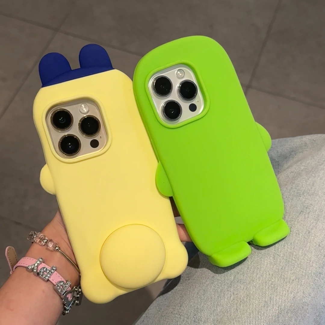 夕与空硅胶麻美吉咕叽适用苹果17/16promax手机壳15/14立体13软