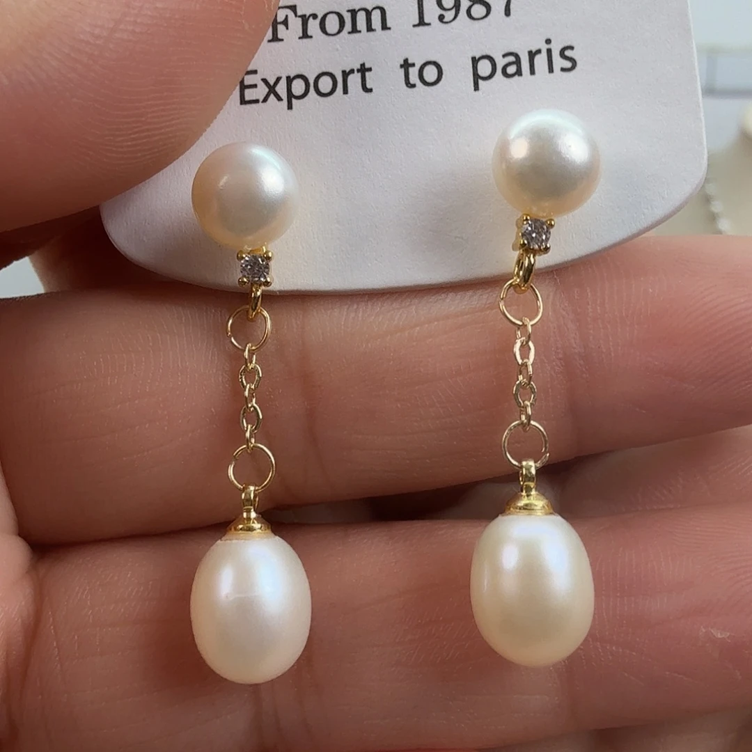 未镶嵌耳饰淡水珍珠