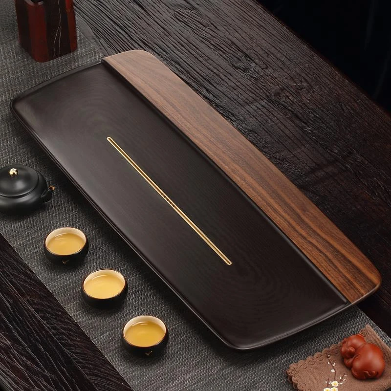 RUONDMAM胡桃木电木茶盘干泡整块高档功夫茶具现便携茶具