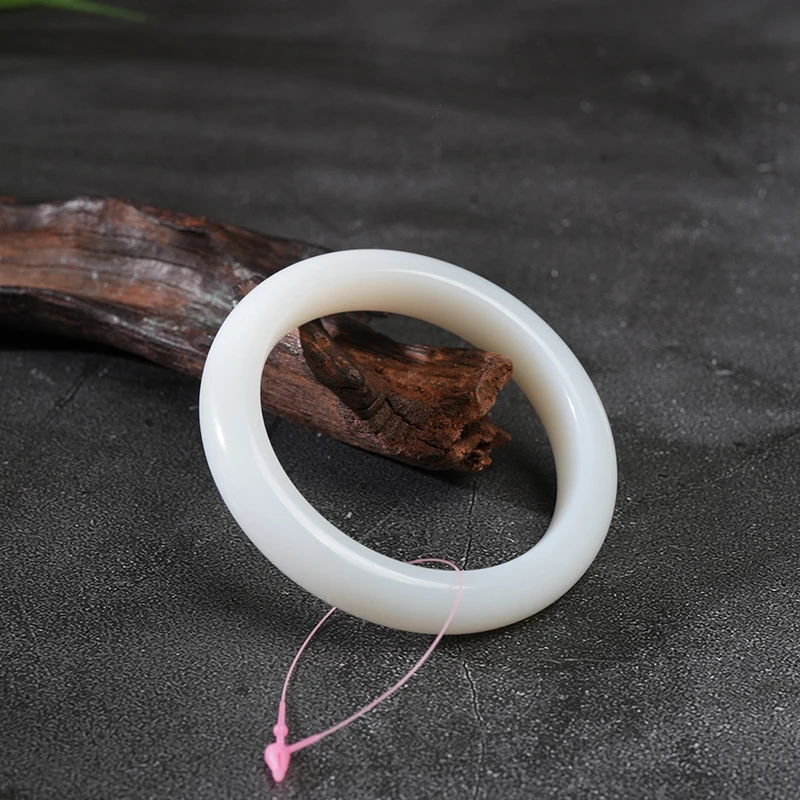 【鑫浩珠宝】新疆和田玉-白玉 且末高糯手镯 羊脂白 多样性发一条