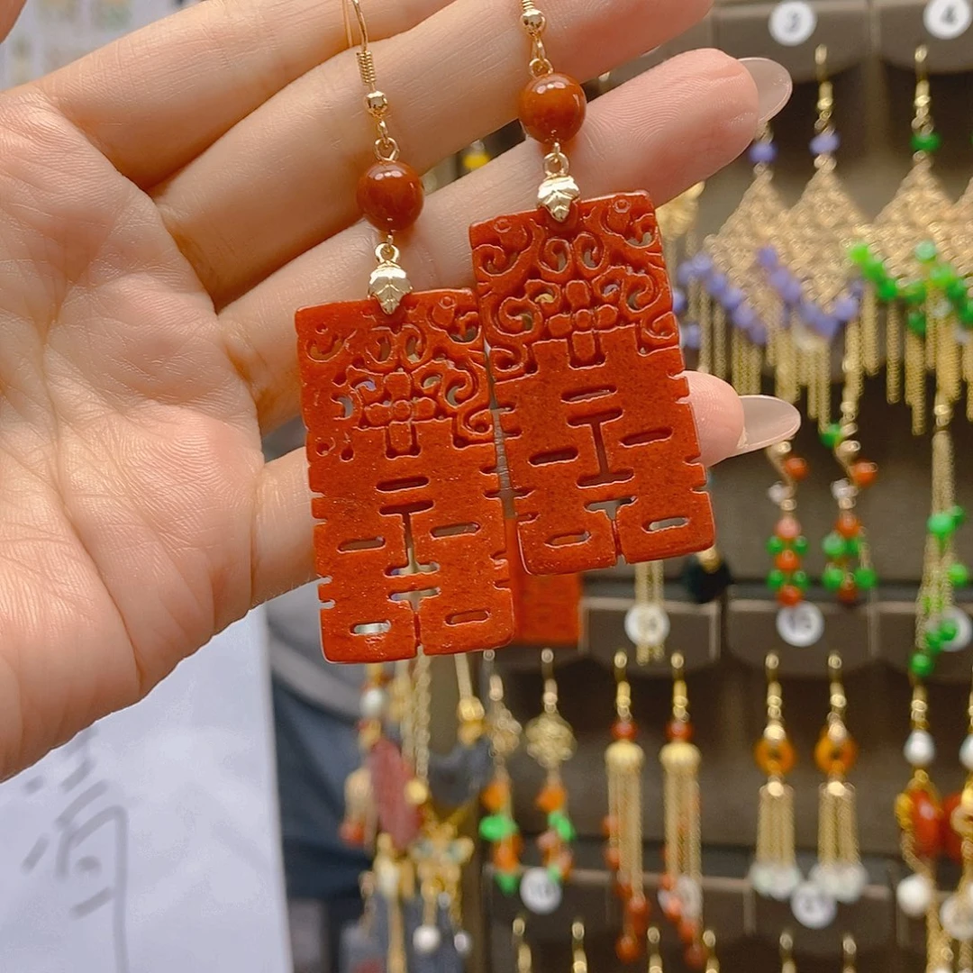 翡翠合金耳饰翡翠