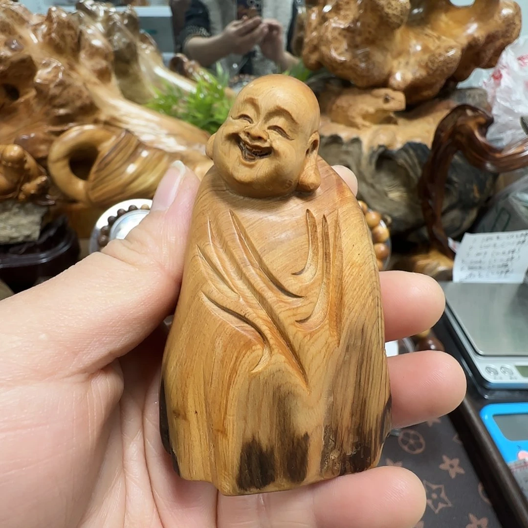 柏木（崖柏）太行崖柏陈化黑油闻香乐乐摆件