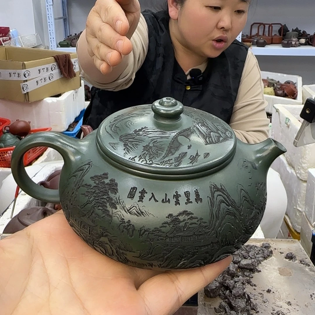 用***5茶壶紫砂宜兴紫砂壶瑕疵处理