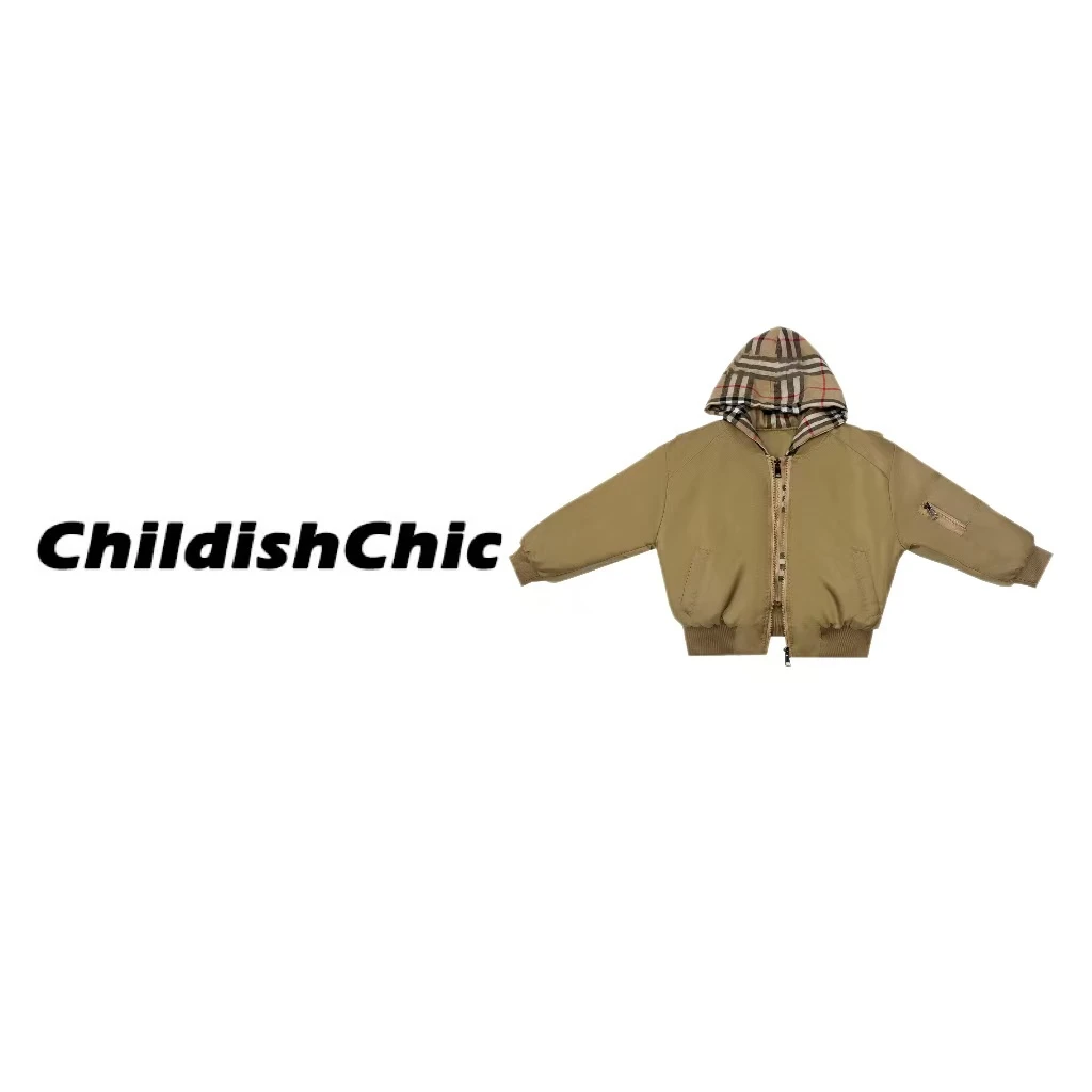 【ChildishChic高定童装】MF16设计款飞行夹克高定羽绒服NO退NO换