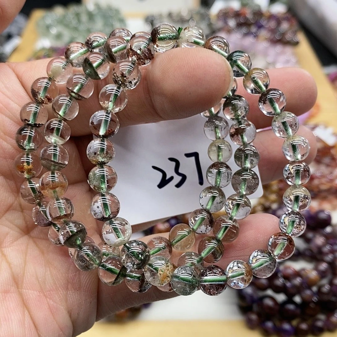 水晶手链未镶嵌多样性发货发一条