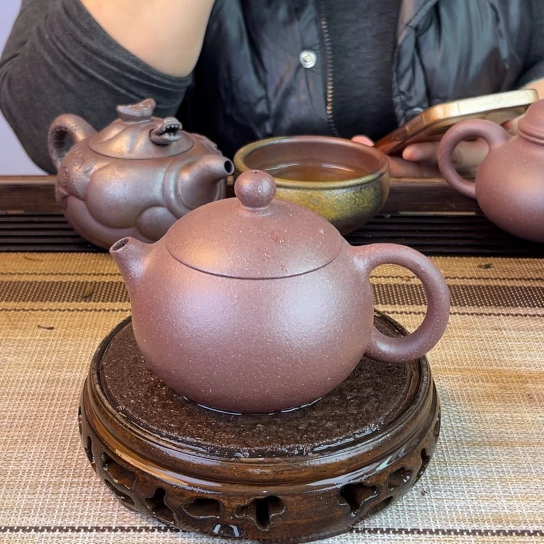 茶壶紫砂底槽清30目220cc